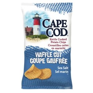 Croustilles cuites en marmite coupe gaufrée au sel de mer, Cape Cod 190 g