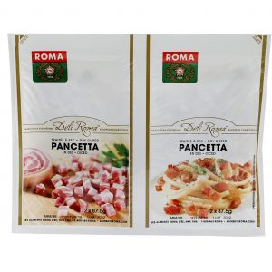 Pancetta en dés traitée à sec Roma 2 X 87.5 G