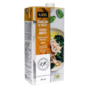 BOUILLON AU POULET BIOLOGIQUE ILIOS 946ML