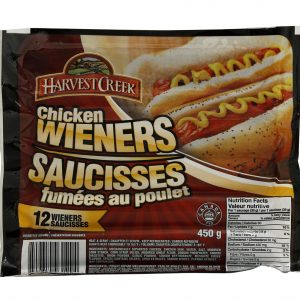 Saucisses fumées au poulet  Harvest Creek 450 G