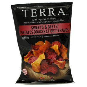 Croustilles aux légumes - Patates douces et betteraves Terra 170 G