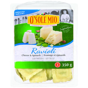 Ravioli 3 Fromages et épinards O Sole Mio 350g