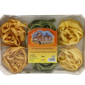PÂTES AUX OEUFS TAGLIATELLE 3 COULEURS BONONI 250 G