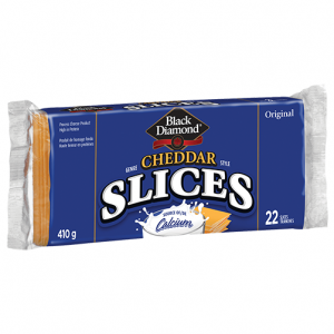 Fromage cheddar original en tranches Black Diamond 410 G