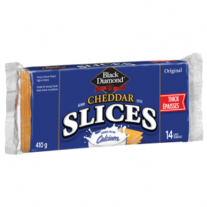 Fromage cheddar original en tranches épaisses Black Diamond 410 G