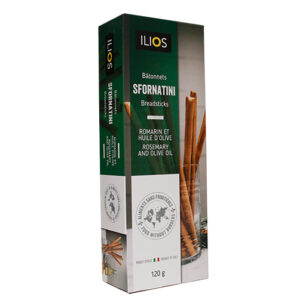 BÂTONNETS SFORNATINI - ROMARIN & HUILE D’OLIVE ILIOS 120G