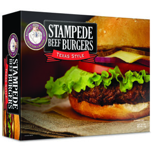 Stampede burgers au boeuf - style Texas (10) 1KG