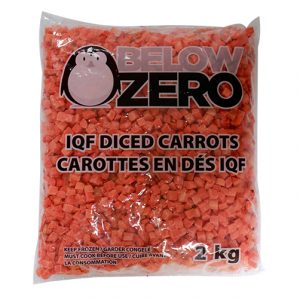 CAROTTES EN DÈS SURGELÉES BELOW ZERO 2KG