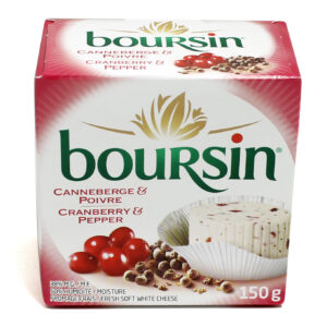 Fromage frais – Canneberge et poivre Boursin 175 G