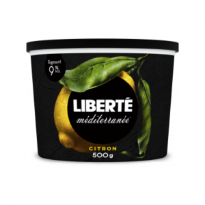 Liberté Yogourt à la saveur de citron 9 %, Méditerranée 500 g