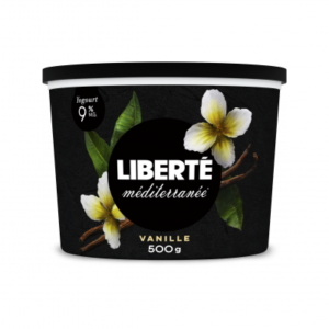 Liberté Yogourt à saveur de vanille 9 %, Méditerranée 500 g