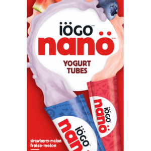 iÖGO yogourt nanö tubes saveur Fraise-Melon, Bleuet 1.9% 8x60g