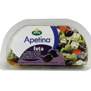 Fromage feta dans l’huile avec olives noires et herbes Arla 100 g