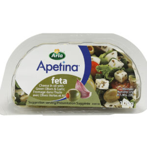 Fromage feta dans l’huile avec olives vertes et ail Arla 100 g