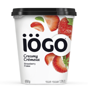 iÖGO yogourt crémeux saveur fraises 1.5% 650g