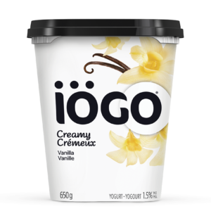 iÖGO yogourt crémeux saveur vanille 1.5% 650g