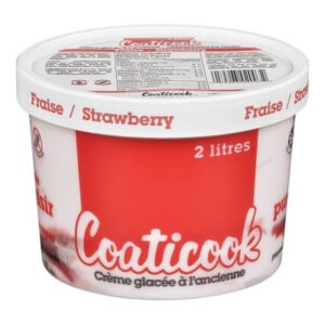 Coaticook Crème glacée à l'ancienne à saveur de fraise 2 L