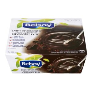 Belsoy Fondant au soja au chocolat noir 4x125 g