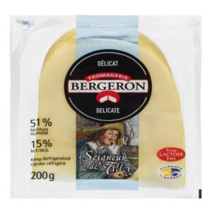 Fromage à pâte ferme sans lactose Le Seigneur de Tilly Bergeron 200 g