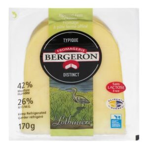Fromage sans lactose Le Lotbinière Bergeron 170 g