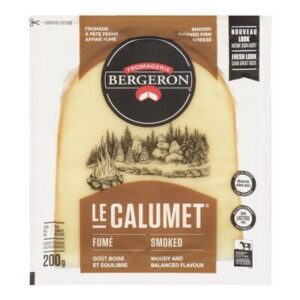 Fromage à pâte ferme fumé sans lactose Le Calumet Bergeron 200 g