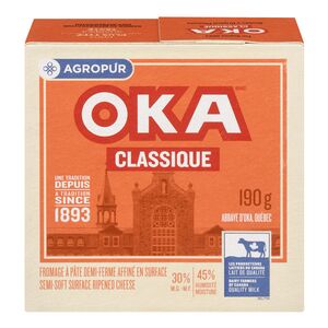 Fromage à pâte demi-ferme Oka classique Agropur 190 G