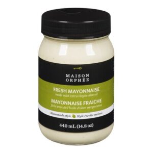 Maison Orphée Mayonnaise fraîche avec huile d'olive vierge extra 440 ml