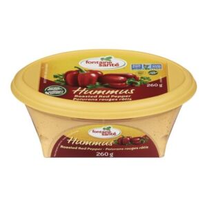 Hummus aux poivrons rouges rôtis Fontaine Santé 260 g