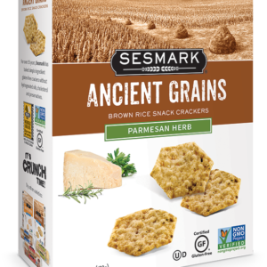 Craquelins au riz brun herbes et parmesan Sesmark 100g