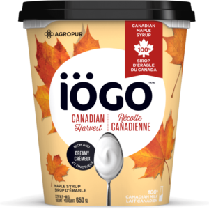 iÖGO Yogourt à saveur de sirop d'érable 3,2 % 650 g