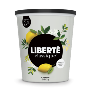 Liberté Yogourt à saveur de citron 2,9 %, Classique 650 g