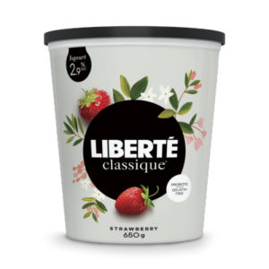 Liberté Yogourt à saveur de fraise 2,9 %, Classique 650 g