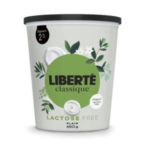 Liberté Yogourt nature sans lactose 2 %, Classique 650 g