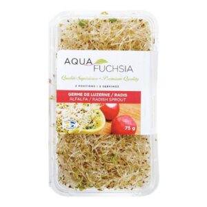 Germes de luzerne et radis biologiques Aqua Fuchsia 75 g