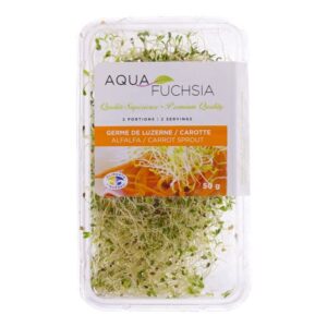 Germes de luzerne et carottes biologiques Aqua Fuchsia 50g