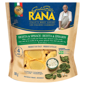 Pâtes fraîches ravioli farcies aux épinards et ricotta Rana 300g